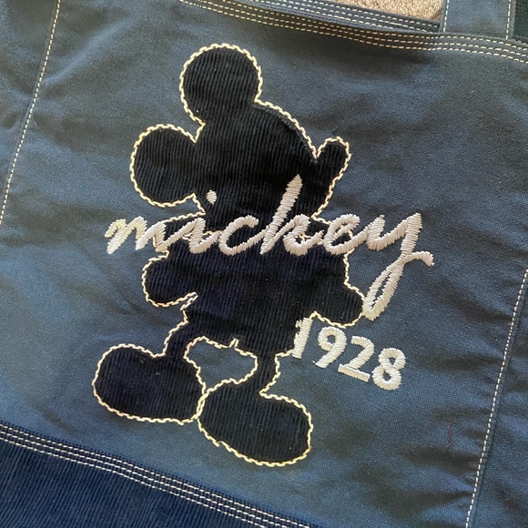 🖤Disney Mickey Mouse 1928 embroidered Corduroy / Canvas tote - Picture 5 of 5